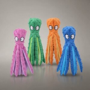 Crinkle & Squeaker Octopus Plush Toy