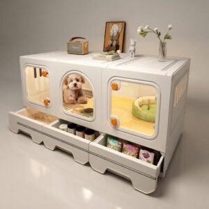 Modular Furniture-Style Pet Enclosure