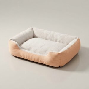 Rectangular Plush Bolster Bed